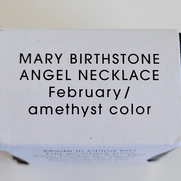 Avon | Mary February Birthstone Angel Necklace Amethyst Color - Picture 7 of 8